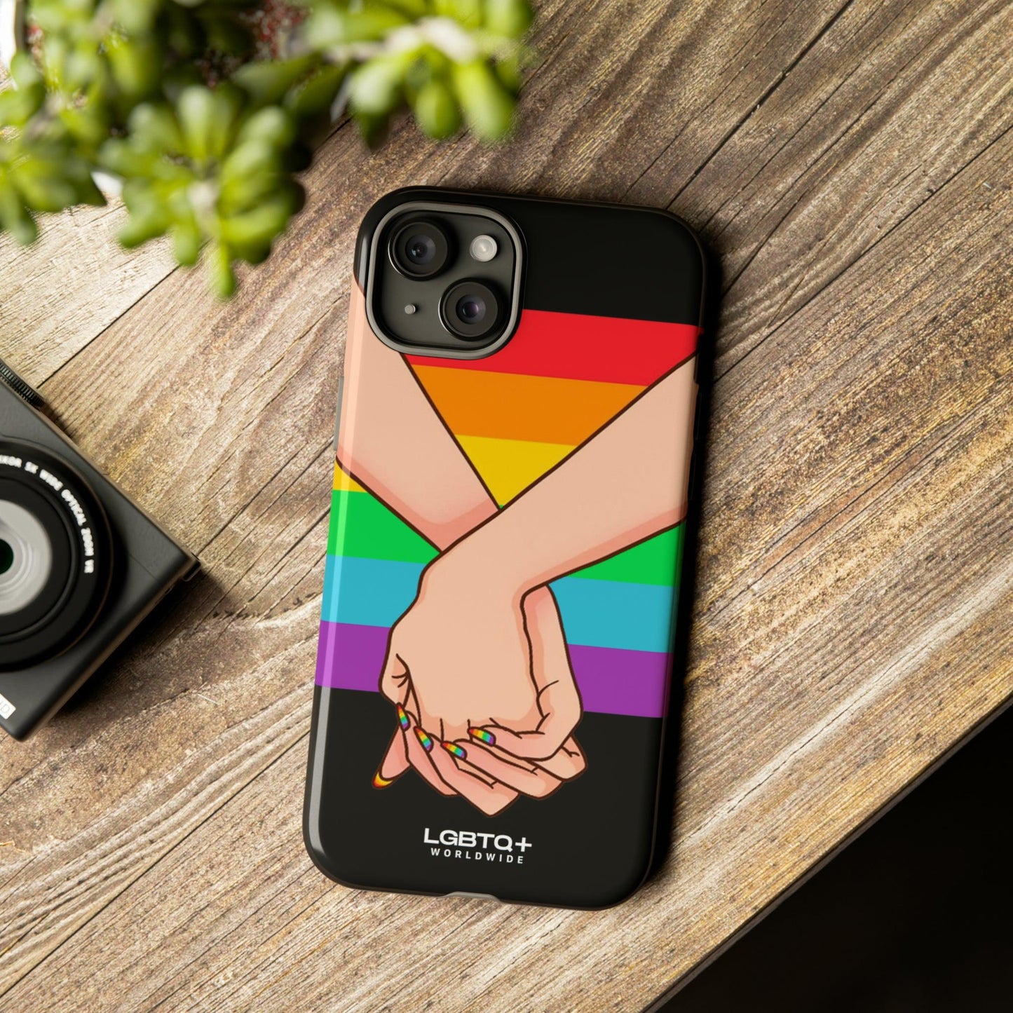 LGBTQWorldwide - ,,TOGETHER PRIDE" Doppelgehäuse Handyhülle Accessories, Glossy, iPhone Cases, Matte, Phone accessory, Phone Cases, Samsung Cases, Thermo, Valentine's Day Picks lgbtq Bekleidung Accessoires unisex Zubehör