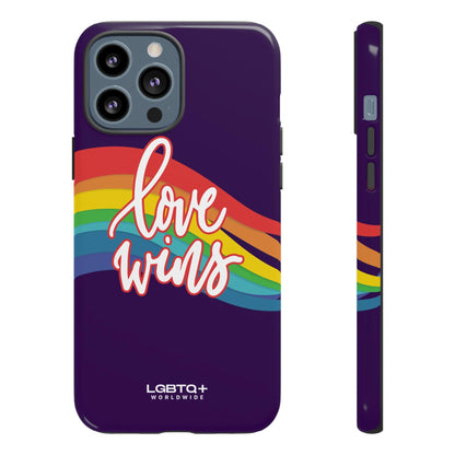 LGBTQWorldwide - ,,LIEBE GEWINNT" Doppelgehäuse Handyhülle Accessories, Glossy, iPhone Cases, Matte, Phone accessory, Phone Cases, Samsung Cases, Thermo, Valentine's Day Picks lgbtq Bekleidung Accessoires unisex Zubehör