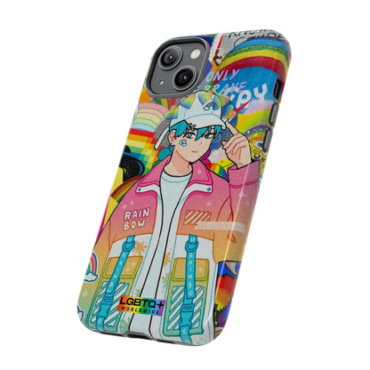 LGBTQWorldwide - ,,REGENBOGEN JUNGE" Doppelgehäuse Handyhülle Accessories, Glossy, iPhone Cases, Matte, Phone accessory, Phone Cases, Samsung Cases, Thermo, Valentine's Day Picks lgbtq Bekleidung Accessoires unisex Zubehör