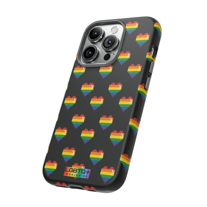 LGBTQWorldwide - ,,COMIC HERZEN" Doppelgehäuse Handyhülle Accessories, Glossy, iPhone Cases, Matte, Phone accessory, Phone Cases, Samsung Cases, Thermo, Valentine's Day Picks lgbtq Bekleidung Accessoires unisex Zubehör