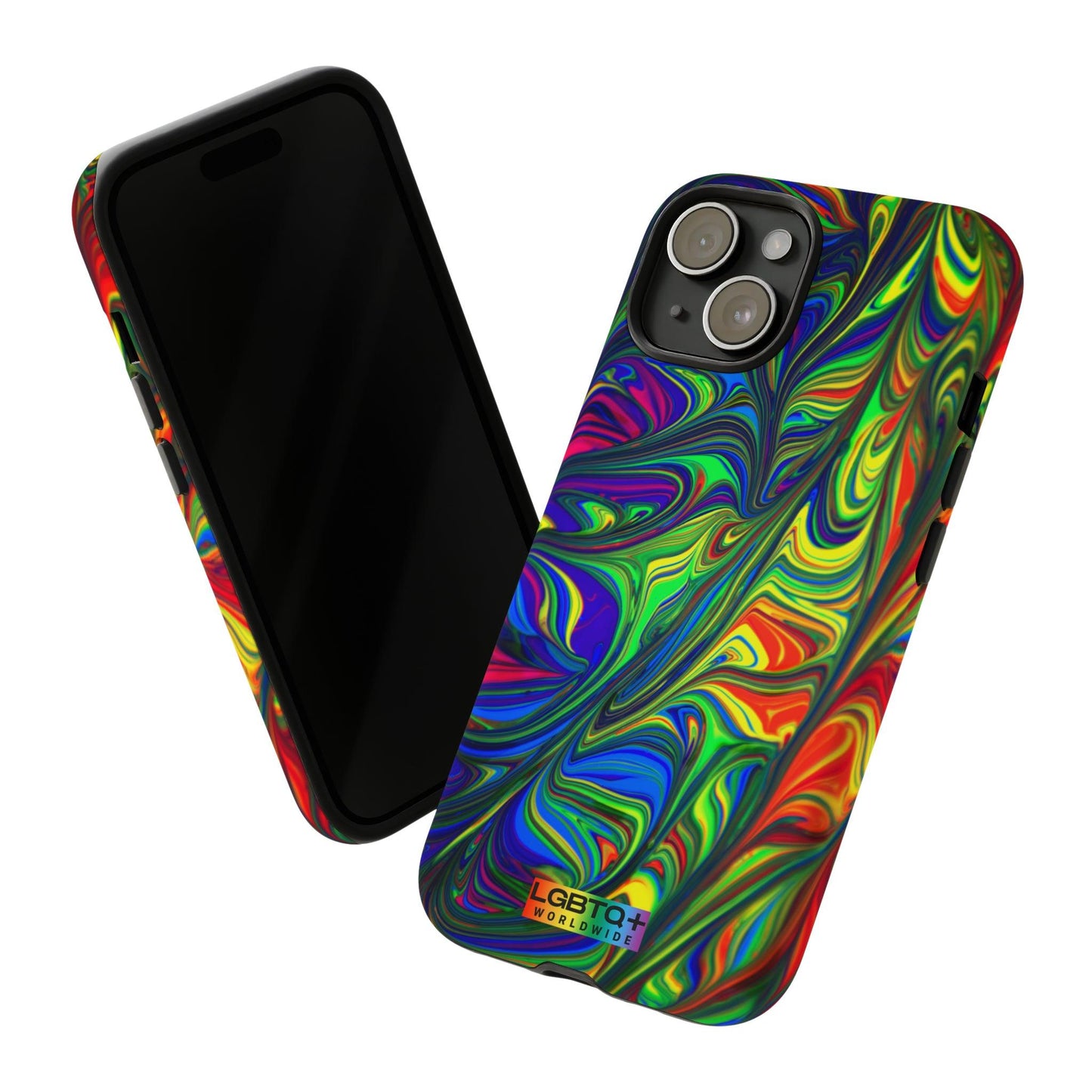 LGBTQWorldwide - ,,ILLUSION" Doppelgehäuse Handyhülle Accessories, Glossy, iPhone Cases, Matte, Phone accessory, Phone Cases, Samsung Cases, Thermo, Valentine's Day Picks lgbtq Bekleidung Accessoires unisex Zubehör