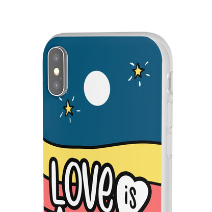 LGBTQWorldwide - ,,LIEBES WOLKE" Flexible Handyhülle Accessories, Case, iPhone, iPhone Cases, Phone accessory, Phone Cases, Samsung Cases, silikon, Valentine's Day promotion lgbtq Bekleidung Accessoires unisex Zubehör