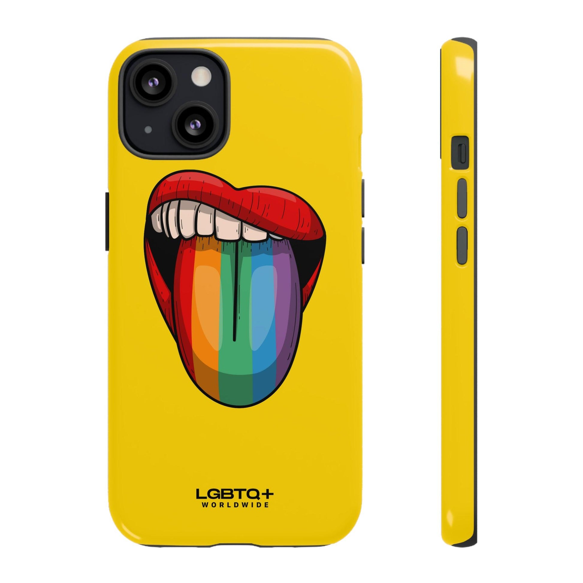 LGBTQWorldwide - ,,ZUNGE" Doppelgehäuse Handyhülle Accessories, Glossy, iPhone Cases, Matte, Phone accessory, Phone Cases, Samsung Cases, Thermo, Valentine's Day Picks lgbtq Bekleidung Accessoires unisex Zubehör