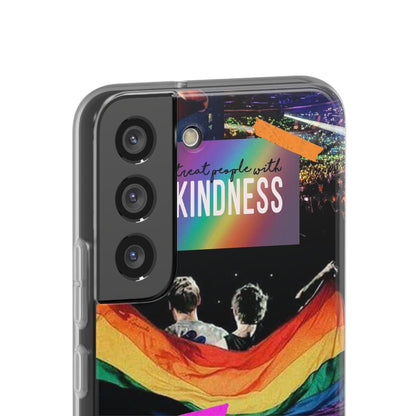 LGBTQWorldwide - ,,KINDNESS" Flexible Handyhülle Accessories, Case, iPhone, iPhone Cases, Phone accessory, Phone Cases, Samsung Cases, silikon, Valentine's Day promotion lgbtq Bekleidung Accessoires unisex Zubehör