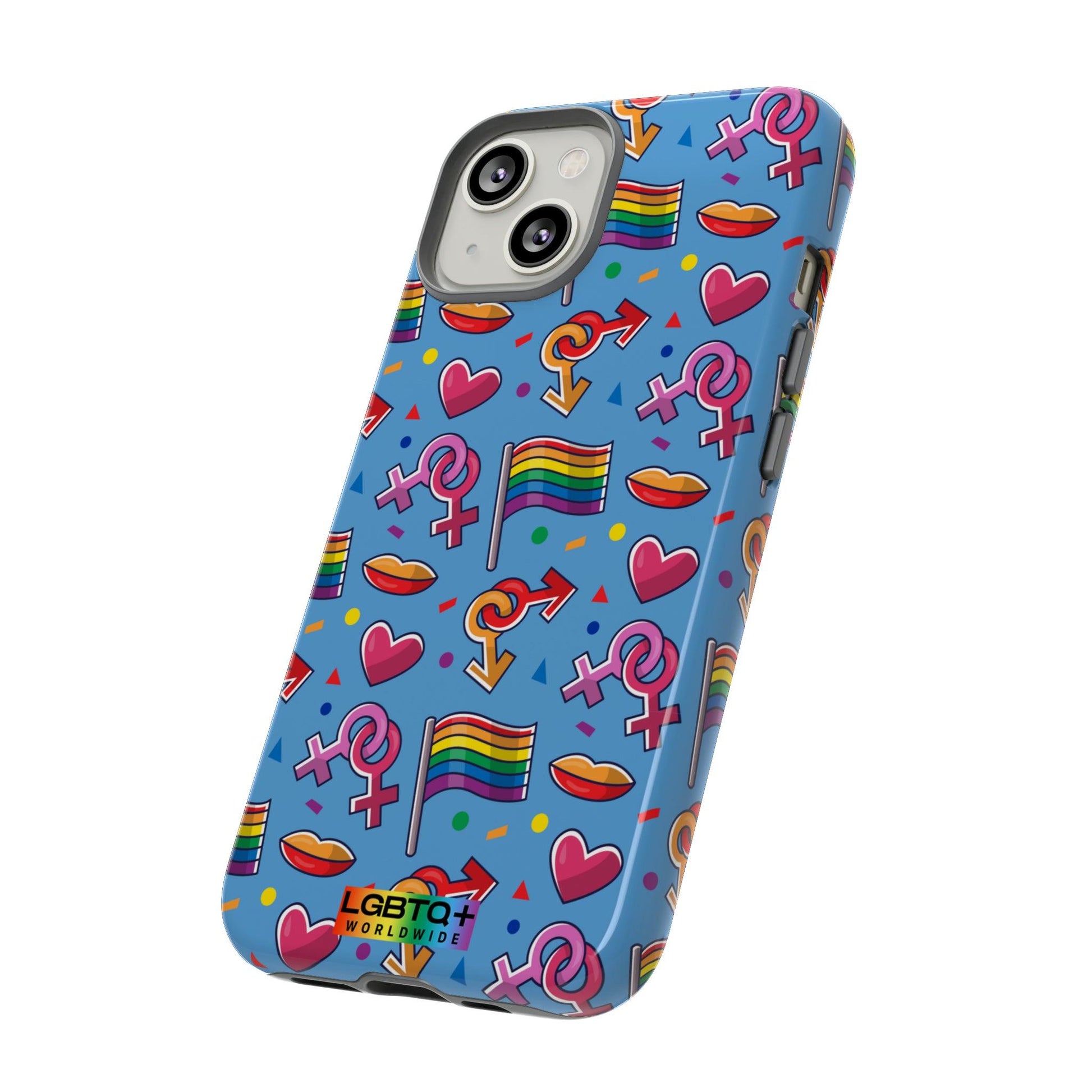 LGBTQWorldwide - ,,FÜHL DICH FREI" Doppelgehäuse Handyhülle Accessories, Glossy, iPhone Cases, Matte, Phone accessory, Phone Cases, Samsung Cases, Thermo, Valentine's Day Picks lgbtq Bekleidung Accessoires unisex Zubehör