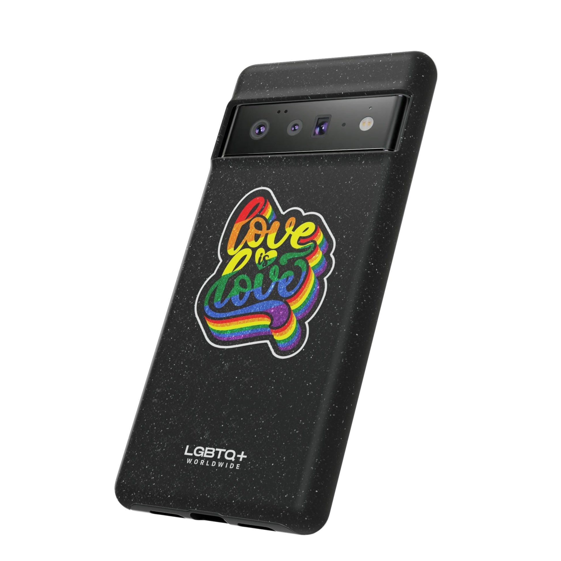 LGBTQWorldwide - ,,LOVE IS LOVE" Doppelgehäuse Handyhülle Accessories, Glossy, iPhone Cases, Matte, Phone accessory, Phone Cases, Samsung Cases, Thermo, Valentine's Day Picks lgbtq Bekleidung Accessoires unisex Zubehör