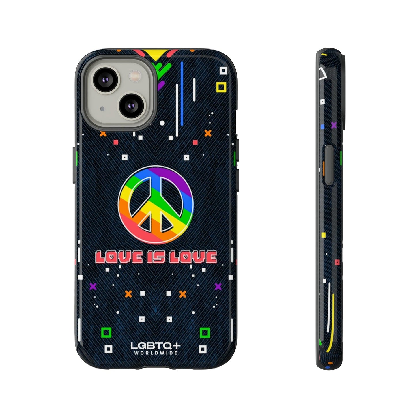 LGBTQWorldwide - ,,PEACE" Doppelgehäuse Handyhülle Accessories, Glossy, iPhone Cases, Matte, Phone accessory, Phone Cases, Samsung Cases, Thermo, Valentine's Day Picks lgbtq Bekleidung Accessoires unisex Zubehör