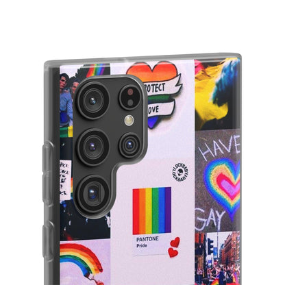 LGBTQWorldwide - ,,REGENBOGEN" Flexible Handyhülle Accessories, Case, iPhone, iPhone Cases, Phone accessory, Phone Cases, Samsung Cases, silikon, Valentine's Day promotion lgbtq Bekleidung Accessoires unisex Zubehör