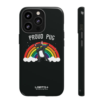 LGBTQWorldwide - ,,PROUD PUG" Doppelgehäuse Handyhülle Accessories, Glossy, iPhone Cases, Matte, Phone accessory, Phone Cases, Samsung Cases, Thermo, Valentine's Day Picks lgbtq Bekleidung Accessoires unisex Zubehör