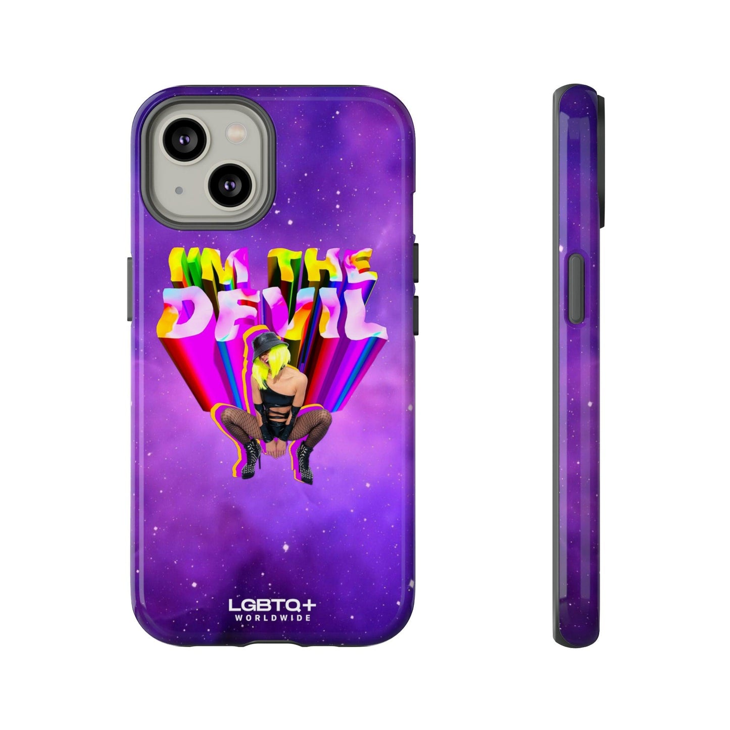 LGBTQWorldwide - ,,I AM THE DEVIL" Doppelgehäuse Handyhülle Accessories, Glossy, iPhone Cases, Matte, Phone accessory, Phone Cases, Samsung Cases, Thermo, Valentine's Day Picks lgbtq Bekleidung Accessoires unisex Zubehör