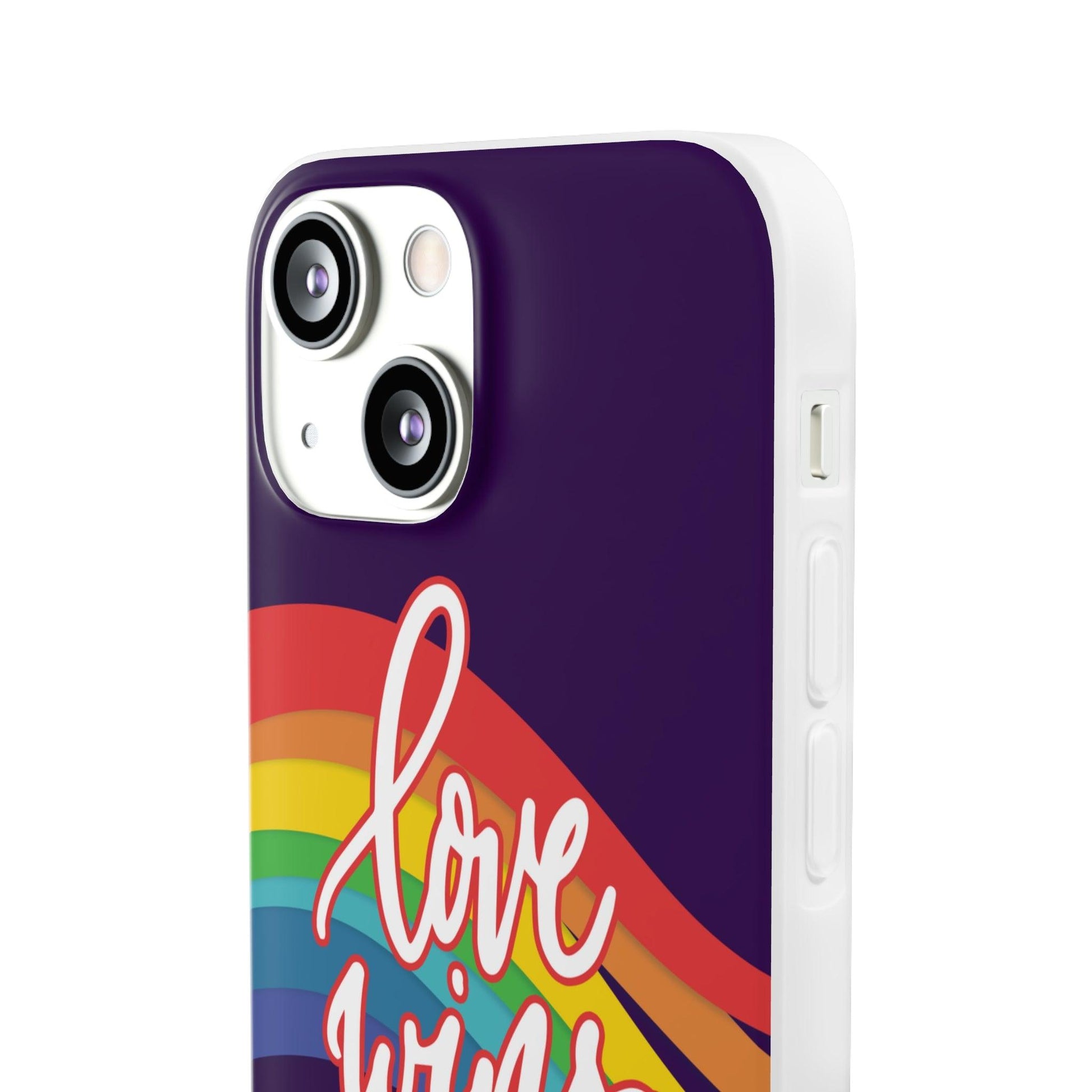 LGBTQWorldwide - ,,LIEBE GEWINNT" Flexible Handyhülle Accessories, Case, iPhone, iPhone Cases, Phone accessory, Phone Cases, Samsung Cases, silikon, Valentine's Day promotion lgbtq Bekleidung Accessoires unisex Zubehör