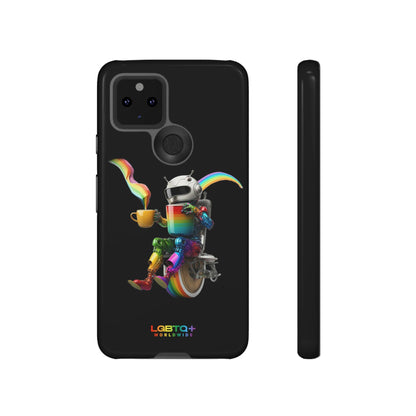 LGBTQWorldwide - ,,LUSTIGER ROBOTER" Doppelgehäuse Handyhülle Accessories, Glossy, iPhone Cases, Matte, Phone accessory, Phone Cases, Samsung Cases, tough, Valentine's Day Picks lgbtq Bekleidung Accessoires unisex Zubehör