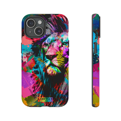 LGBTQWorldwide - ,,STARKER LÖWE" Doppelgehäuse Handyhülle Accessories, Glossy, iPhone Cases, Matte, Phone accessory, Phone Cases, Samsung Cases, Thermo, Valentine's Day Picks lgbtq Bekleidung Accessoires unisex Zubehör