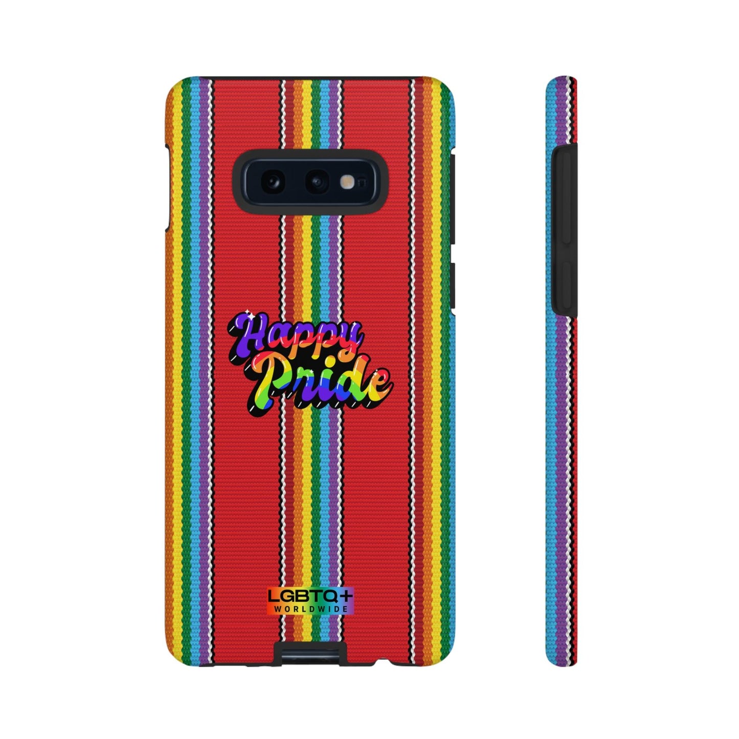 LGBTQWorldwide - ,,HAPPY PRIDE" Doppelgehäuse Handyhülle Accessories, Glossy, iPhone Cases, Matte, Phone accessory, Phone Cases, Samsung Cases, Thermo, Valentine's Day Picks lgbtq Bekleidung Accessoires unisex Zubehör