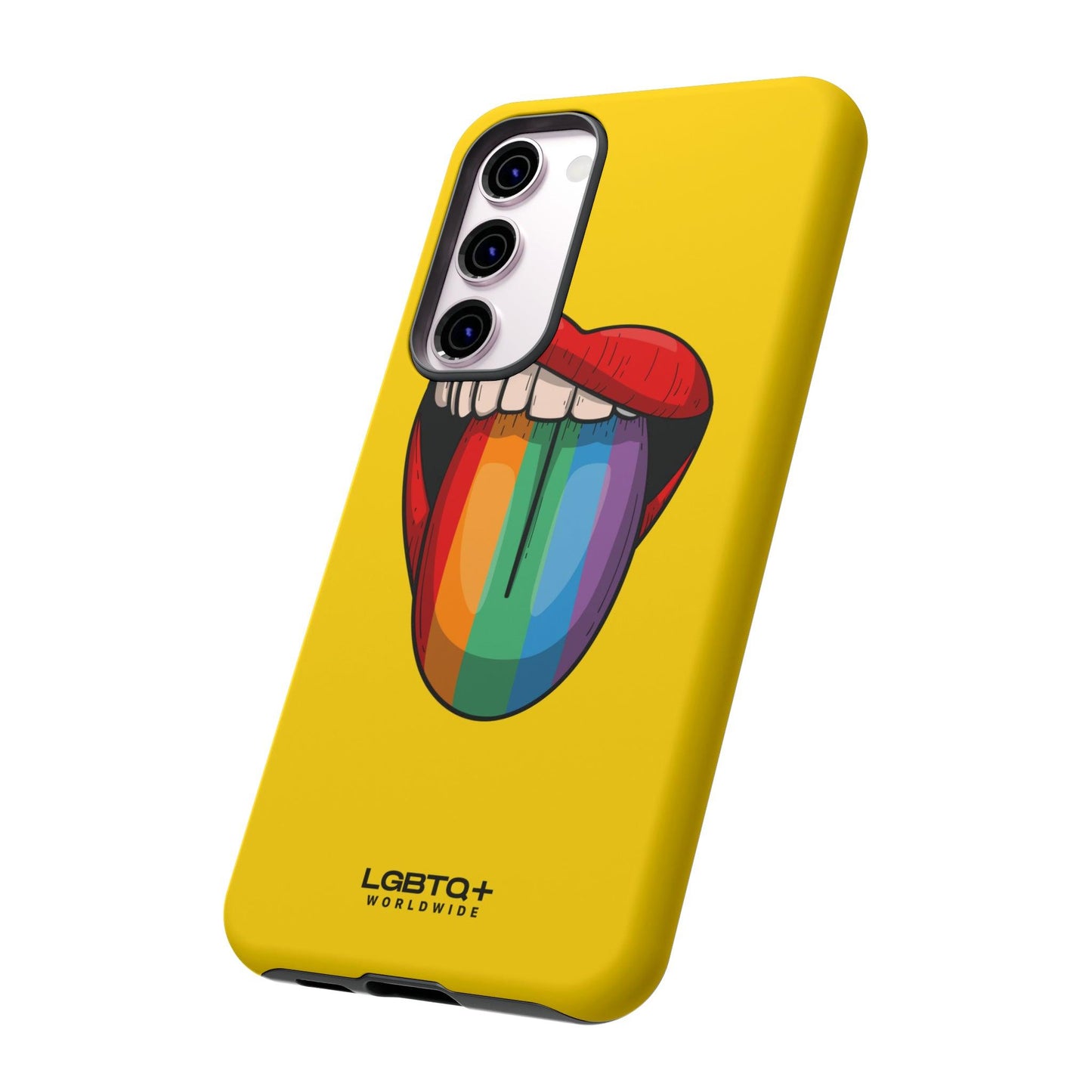 LGBTQWorldwide - ,,ZUNGE" Doppelgehäuse Handyhülle Accessories, Glossy, iPhone Cases, Matte, Phone accessory, Phone Cases, Samsung Cases, Thermo, Valentine's Day Picks lgbtq Bekleidung Accessoires unisex Zubehör