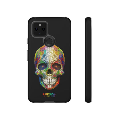 LGBTQWorldwide - ,,SKULL HEAD" Doppelgehäuse Handyhülle Accessories, Glossy, iPhone Cases, Matte, Phone accessory, Phone Cases, Samsung Cases, tough, Valentine's Day Picks lgbtq Bekleidung Accessoires unisex Zubehör