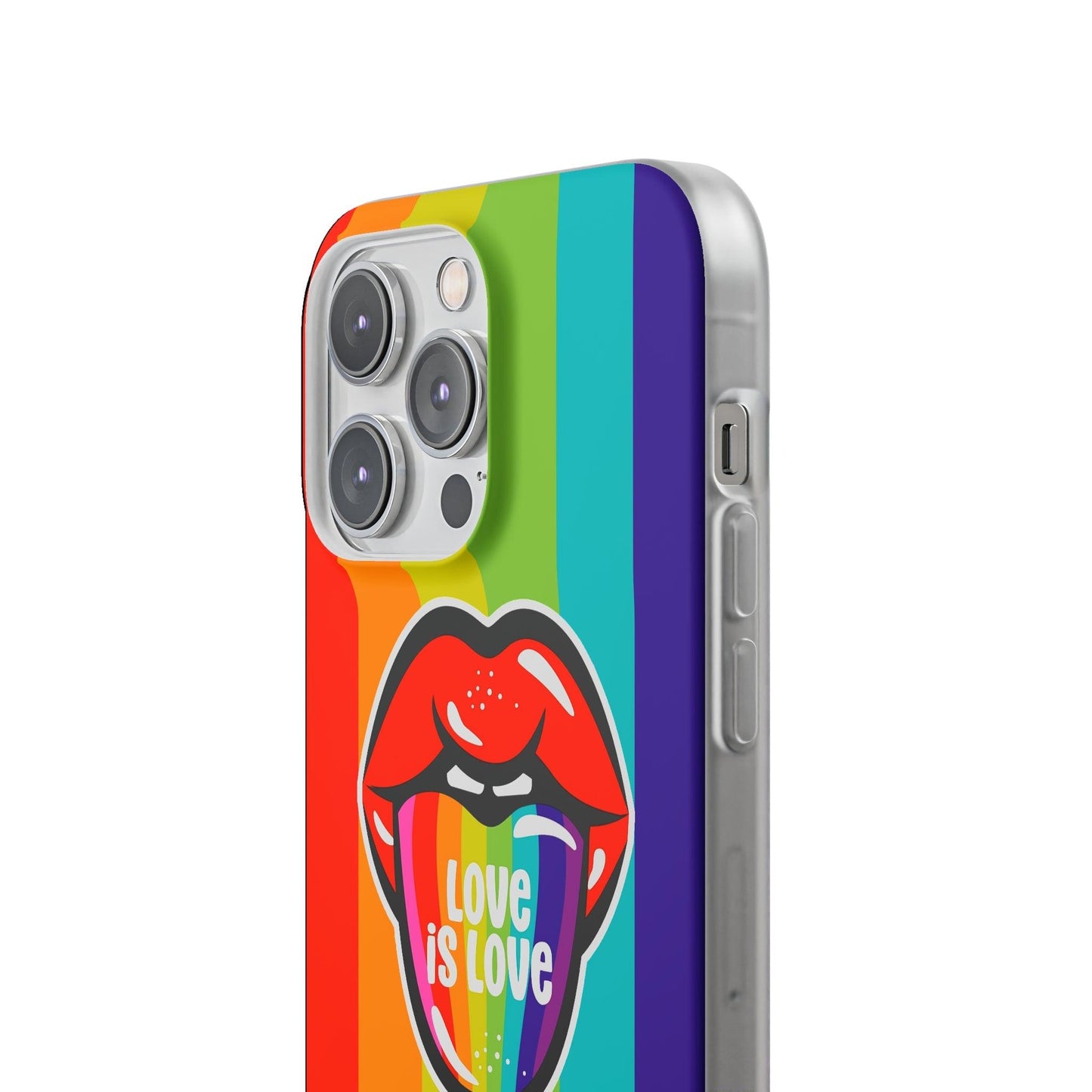 LGBTQWorldwide - ,,LIEBES ZUNGE" Flexible Handyhülle Accessories, Case, iPhone, iPhone Cases, Phone accessory, Phone Cases, Samsung Cases, silikon, Valentine's Day promotion lgbtq Bekleidung Accessoires unisex Zubehör