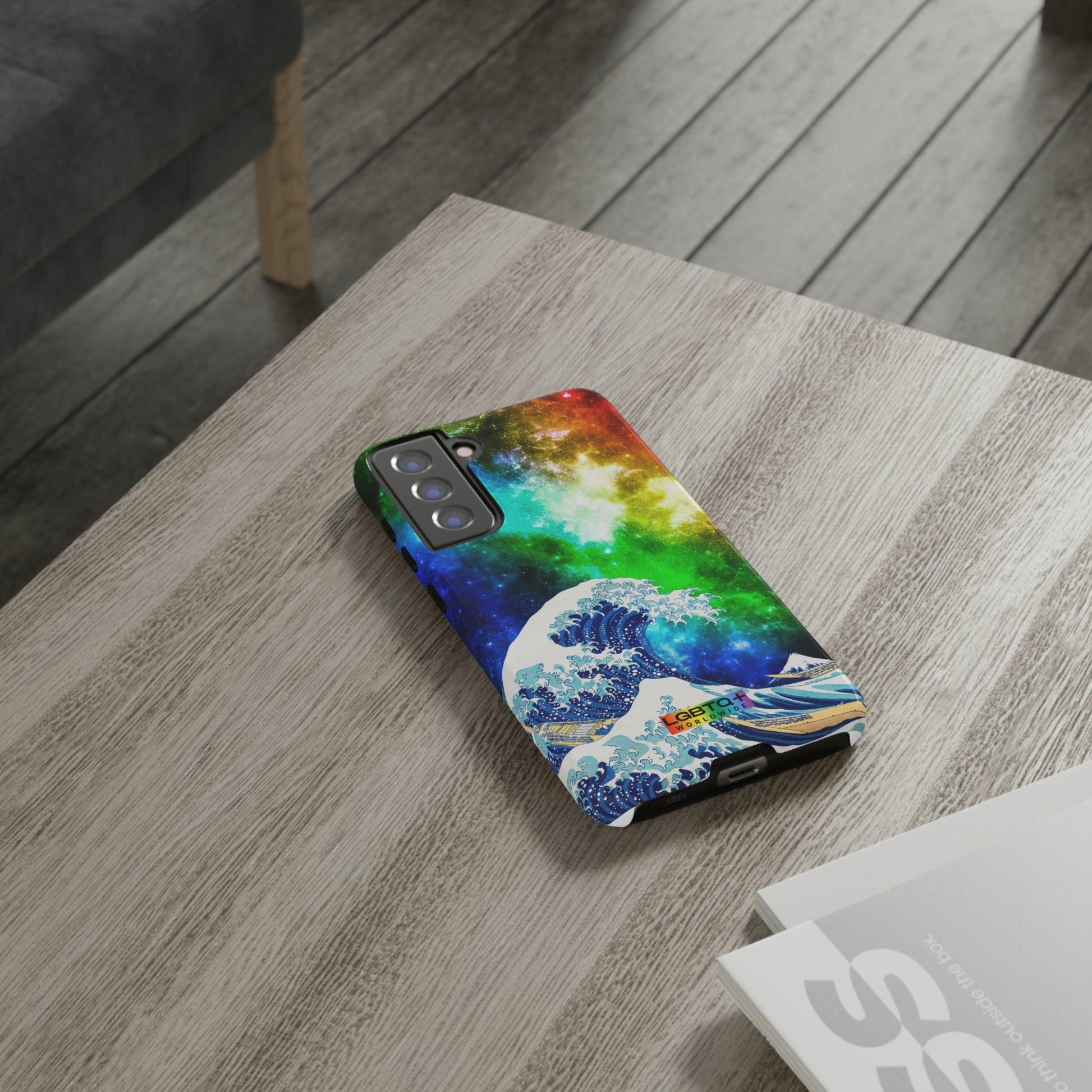 LGBTQWorldwide - ,,WELLE" Doppelgehäuse Handyhülle Accessories, Glossy, iPhone Cases, Matte, Phone accessory, Phone Cases, Samsung Cases, Thermo, Valentine's Day Picks lgbtq Bekleidung Accessoires unisex Zubehör