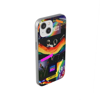 LGBTQWorldwide - ,,KINDNESS" Flexible Handyhülle Accessories, Case, iPhone, iPhone Cases, Phone accessory, Phone Cases, Samsung Cases, silikon, Valentine's Day promotion lgbtq Bekleidung Accessoires unisex Zubehör