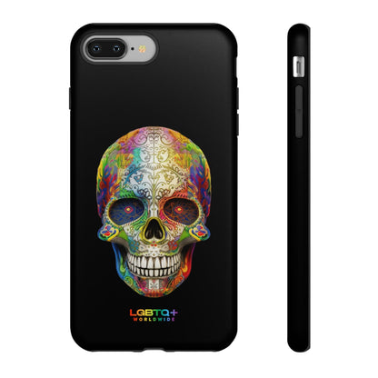 LGBTQWorldwide - ,,SKULL HEAD" Doppelgehäuse Handyhülle Accessories, Glossy, iPhone Cases, Matte, Phone accessory, Phone Cases, Samsung Cases, tough, Valentine's Day Picks lgbtq Bekleidung Accessoires unisex Zubehör