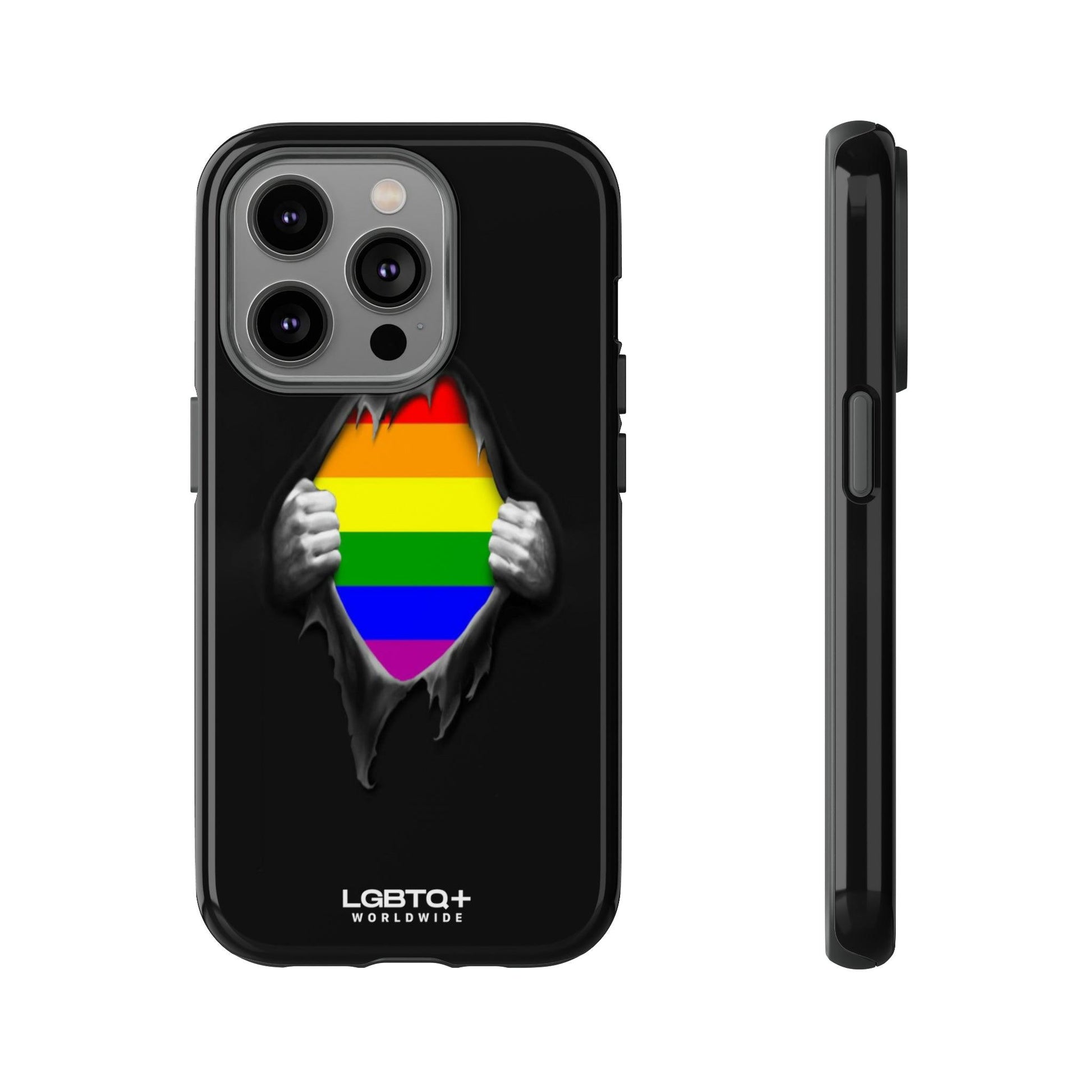 LGBTQWorldwide - ,,SCHWARZES LOCH" Doppelgehäuse Handyhülle Accessories, Glossy, iPhone Cases, Matte, Phone accessory, Phone Cases, Samsung Cases, Thermo, Valentine's Day Picks lgbtq Bekleidung Accessoires unisex Zubehör