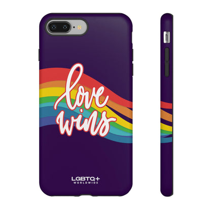 LGBTQWorldwide - ,,LIEBE GEWINNT" Doppelgehäuse Handyhülle Accessories, Glossy, iPhone Cases, Matte, Phone accessory, Phone Cases, Samsung Cases, Thermo, Valentine's Day Picks lgbtq Bekleidung Accessoires unisex Zubehör