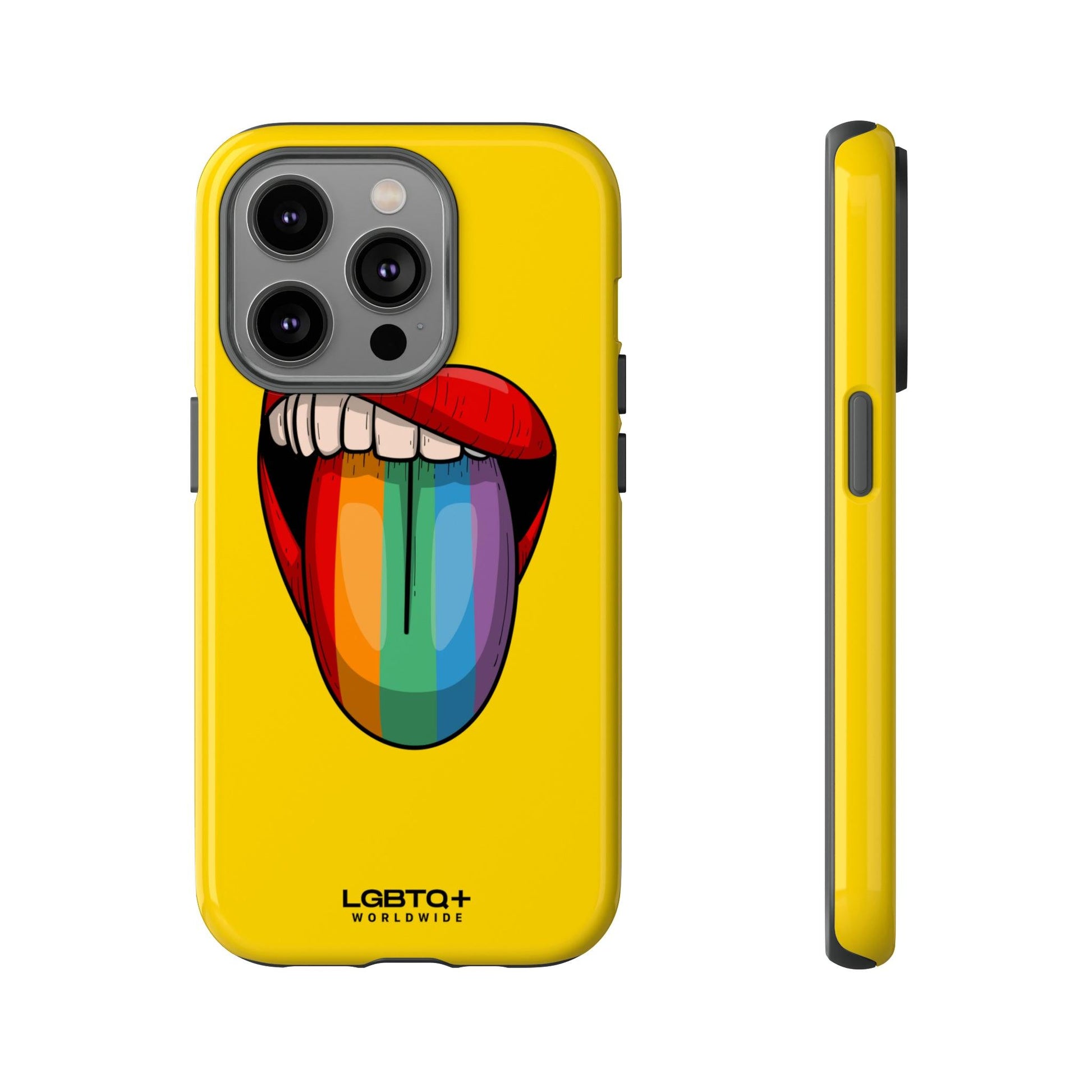 LGBTQWorldwide - ,,ZUNGE" Doppelgehäuse Handyhülle Accessories, Glossy, iPhone Cases, Matte, Phone accessory, Phone Cases, Samsung Cases, Thermo, Valentine's Day Picks lgbtq Bekleidung Accessoires unisex Zubehör