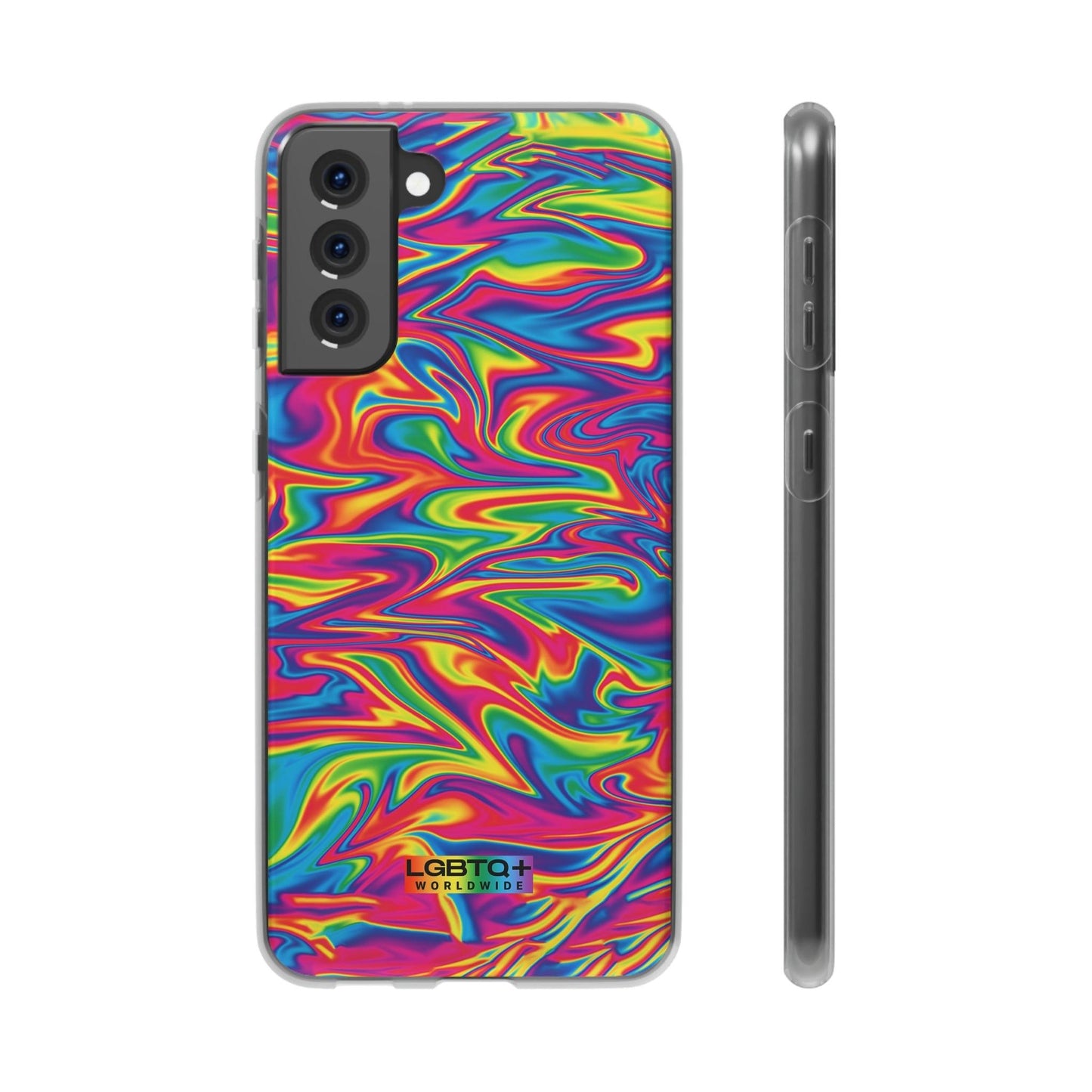 LGBTQWorldwide - ,,ABSTRACT" Flexible Handyhülle Accessories, Case, iPhone, iPhone Cases, Phone accessory, Phone Cases, Samsung Cases, silikon, Valentine's Day promotion lgbtq Bekleidung Accessoires unisex Zubehör