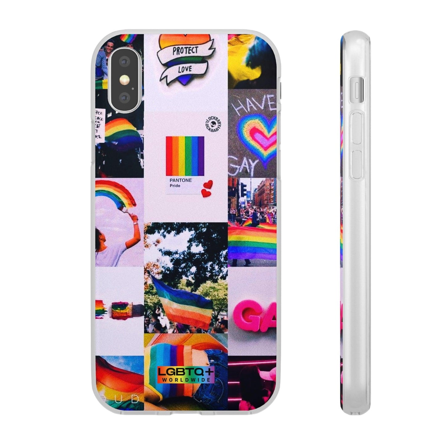 LGBTQWorldwide - ,,REGENBOGEN" Flexible Handyhülle Accessories, Case, iPhone, iPhone Cases, Phone accessory, Phone Cases, Samsung Cases, silikon, Valentine's Day promotion lgbtq Bekleidung Accessoires unisex Zubehör