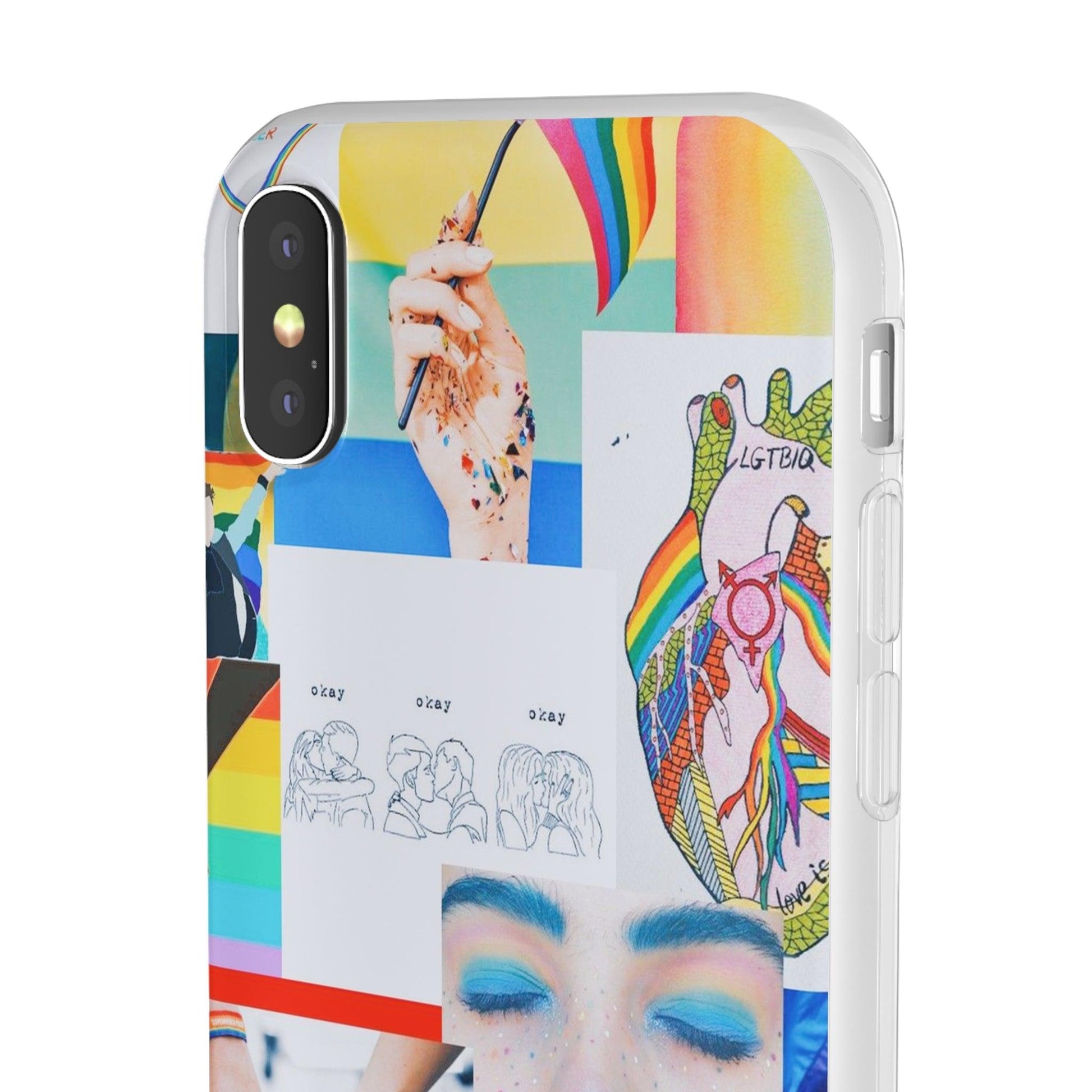 LGBTQWorldwide - ,,SEI FREI" Flexible Handyhülle Accessories, Case, iPhone, iPhone Cases, Phone accessory, Phone Cases, Samsung Cases, silikon, Valentine's Day promotion lgbtq Bekleidung Accessoires unisex Zubehör