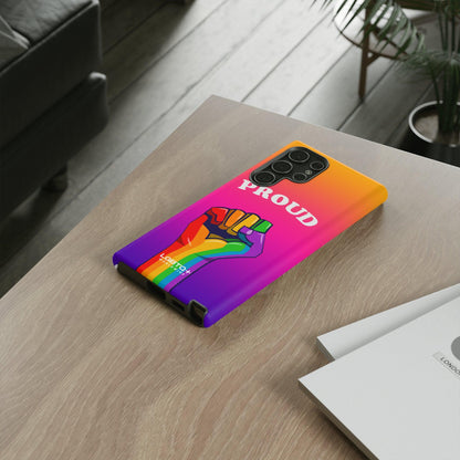 LGBTQWorldwide - ,,GLÜCKLICH" Doppelgehäuse Handyhülle Accessories, Glossy, iPhone Cases, Matte, Phone accessory, Phone Cases, Samsung Cases, Thermo, Valentine's Day Picks lgbtq Bekleidung Accessoires unisex Zubehör