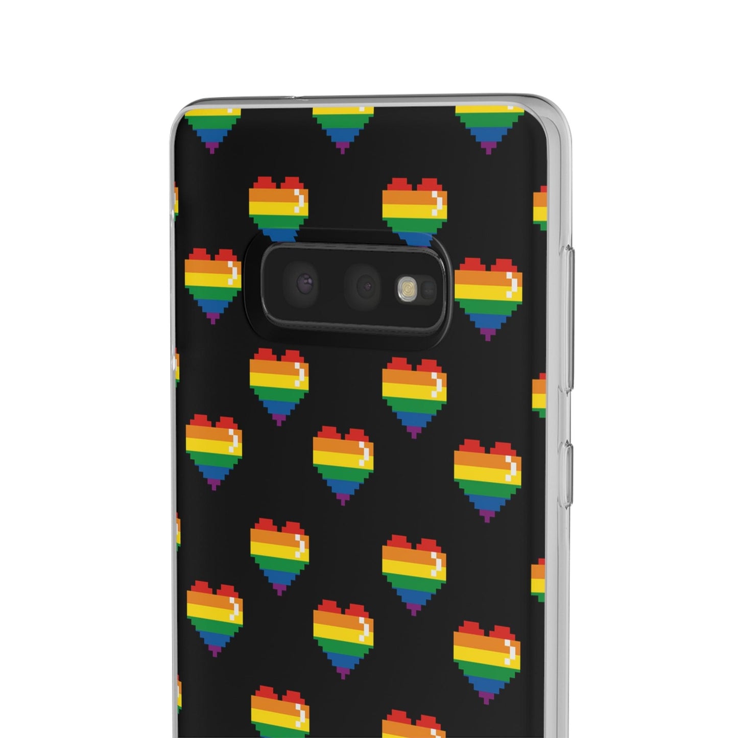 LGBTQWorldwide - ,,RETRO HERZ" Flexible Handyhülle Accessories, Case, iPhone, iPhone Cases, Phone accessory, Phone Cases, Samsung Cases, silikon, Valentine's Day promotion lgbtq Bekleidung Accessoires unisex Zubehör