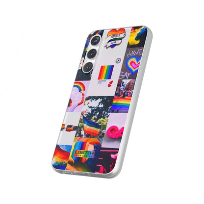 LGBTQWorldwide - ,,REGENBOGEN" Flexible Handyhülle Accessories, Case, iPhone, iPhone Cases, Phone accessory, Phone Cases, Samsung Cases, silikon, Valentine's Day promotion lgbtq Bekleidung Accessoires unisex Zubehör