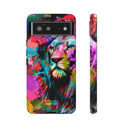 LGBTQWorldwide - ,,STARKER LÖWE" Doppelgehäuse Handyhülle Accessories, Glossy, iPhone Cases, Matte, Phone accessory, Phone Cases, Samsung Cases, Thermo, Valentine's Day Picks lgbtq Bekleidung Accessoires unisex Zubehör