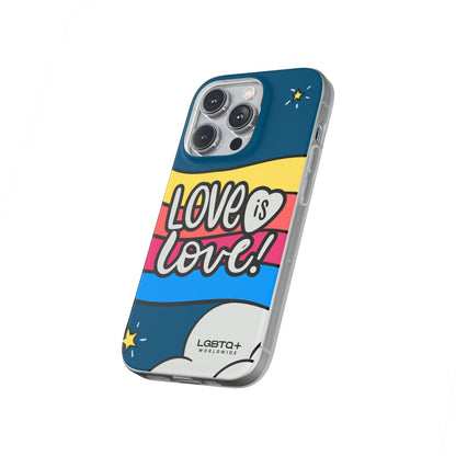 LGBTQWorldwide - ,,LIEBES WOLKE" Flexible Handyhülle Accessories, Case, iPhone, iPhone Cases, Phone accessory, Phone Cases, Samsung Cases, silikon, Valentine's Day promotion lgbtq Bekleidung Accessoires unisex Zubehör