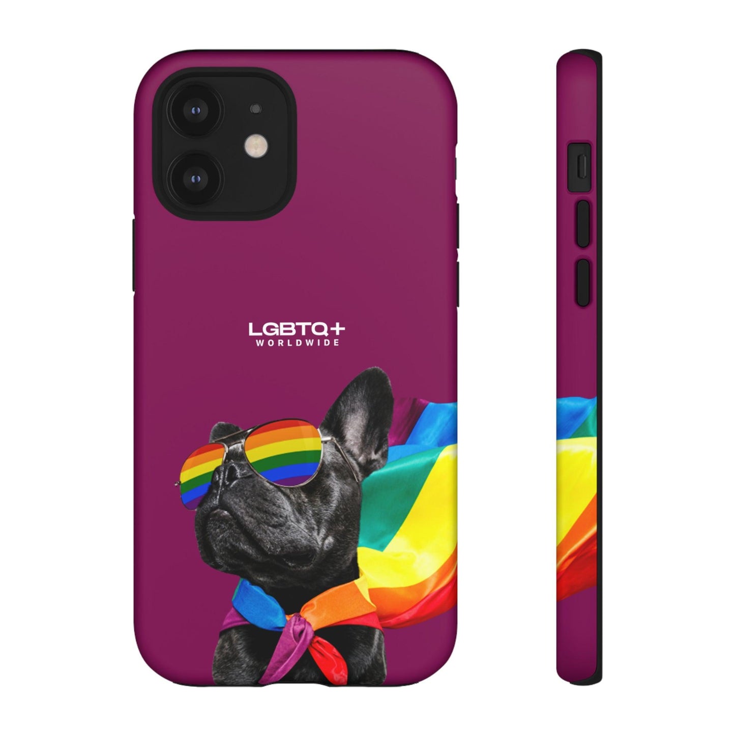 LGBTQWorldwide - ,,GLÜCKLICHER HUND" Doppelgehäuse Handyhülle Accessories, Glossy, iPhone Cases, Matte, Phone accessory, Phone Cases, Samsung Cases, Thermo, Valentine's Day Picks lgbtq Bekleidung Accessoires unisex Zubehör