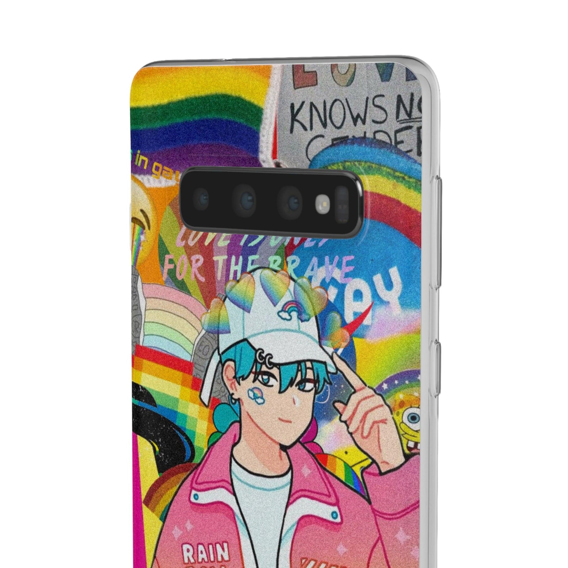 LGBTQWorldwide - ,,REGENBOGEN JUNGE" Flexible Handyhülle Accessories, Case, iPhone, iPhone Cases, Phone accessory, Phone Cases, Samsung Cases, silikon, Valentine's Day promotion lgbtq Bekleidung Accessoires unisex Zubehör