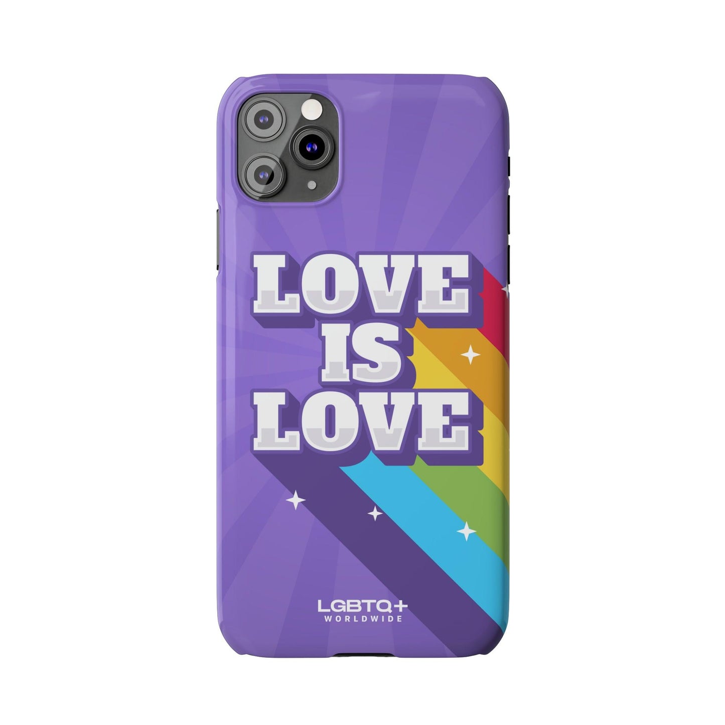 LGBTQWorldwide - ,,LOVE IS LOVE" Handyhülle Accessories, Back-to-School, card, Glossy, iPhone, iPhone Cases, Phone accessory, Phone Cases, Samsung Cases, Slim lgbtq Bekleidung Accessoires unisex Zubehör