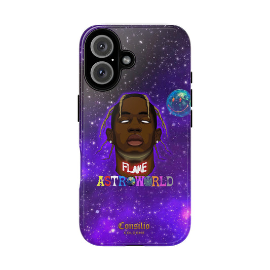 Astroworld Tough Phone Case - Vibrant Space Design for Music Lovers
