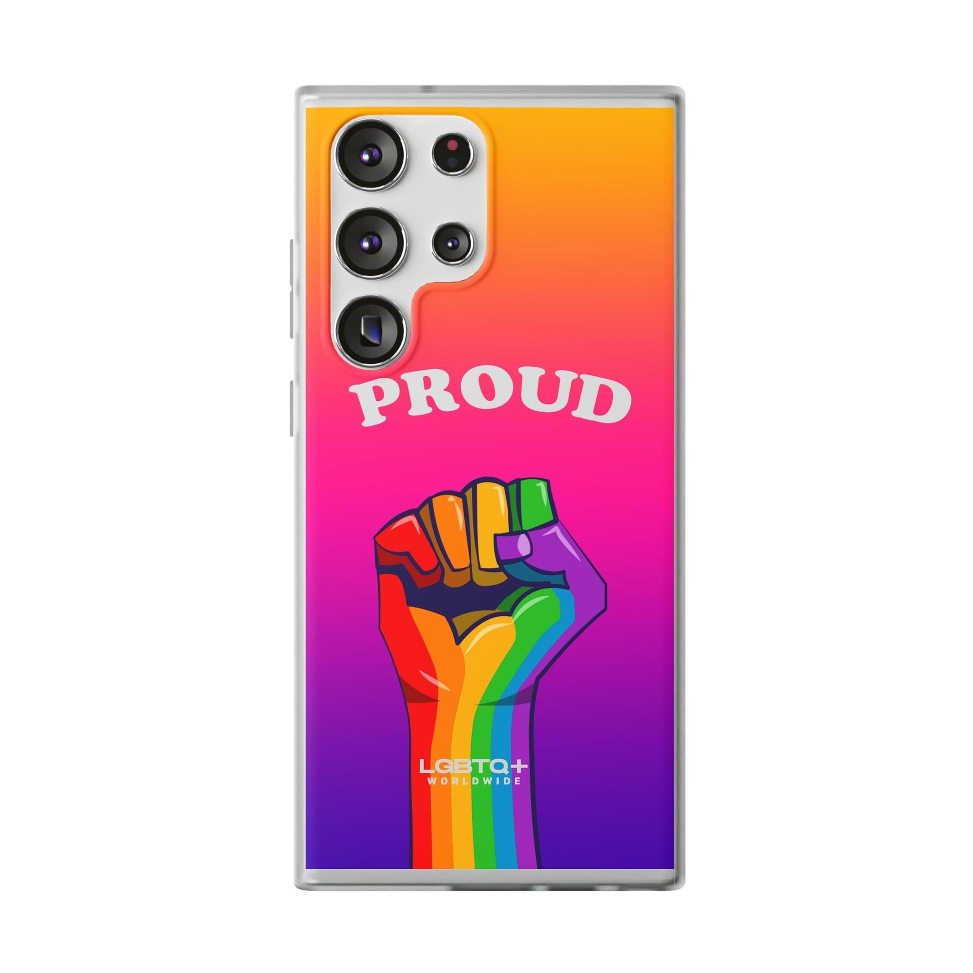 LGBTQWorldwide - ,,GLÜCKLICH" Flexible Handyhülle Accessories, Case, iPhone, iPhone Cases, Phone accessory, Phone Cases, Samsung Cases, silikon, Valentine's Day promotion lgbtq Bekleidung Accessoires unisex Zubehör