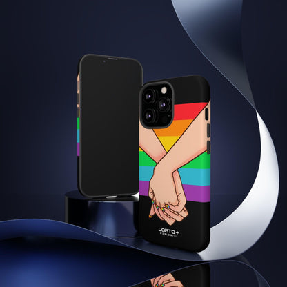 LGBTQWorldwide - ,,TOGETHER PRIDE" Doppelgehäuse Handyhülle Accessories, Glossy, iPhone Cases, Matte, Phone accessory, Phone Cases, Samsung Cases, Thermo, Valentine's Day Picks lgbtq Bekleidung Accessoires unisex Zubehör