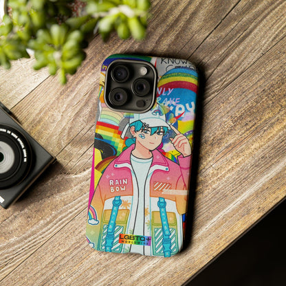 LGBTQWorldwide - ,,REGENBOGEN JUNGE" Doppelgehäuse Handyhülle Accessories, Glossy, iPhone Cases, Matte, Phone accessory, Phone Cases, Samsung Cases, Thermo, Valentine's Day Picks lgbtq Bekleidung Accessoires unisex Zubehör