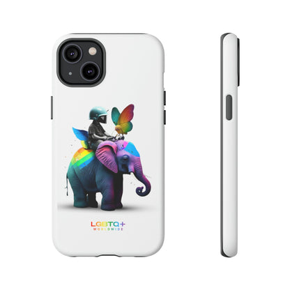 LGBTQWorldwide - ,,SCHMETTERLING" Doppelgehäuse Handyhülle Accessories, Glossy, iPhone Cases, Matte, Phone accessory, Phone Cases, Samsung Cases, tough, Valentine's Day Picks lgbtq Bekleidung Accessoires unisex Zubehör