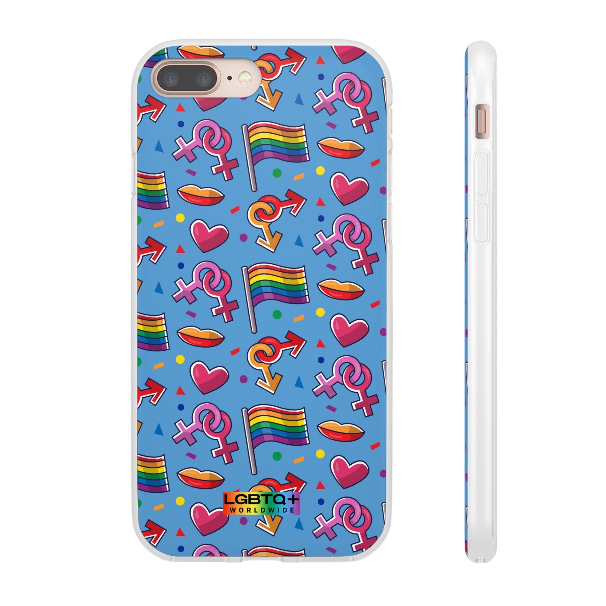 LGBTQWorldwide - ,,FLAGGEN" Flexible Handyhülle Accessories, Case, iPhone, iPhone Cases, Phone accessory, Phone Cases, Samsung Cases, silikon, Valentine's Day promotion lgbtq Bekleidung Accessoires unisex Zubehör