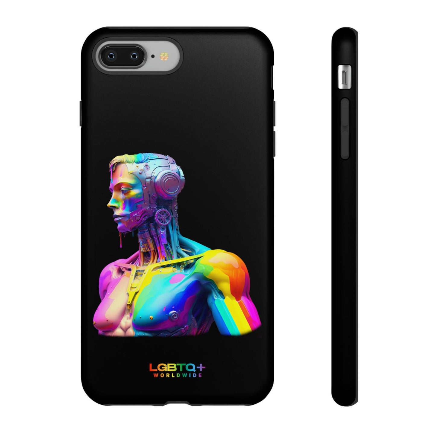 LGBTQWorldwide - ,,ZUKÜNFTIGER ROBOTER" Doppelgehäuse Handyhülle Accessories, Glossy, iPhone Cases, Matte, Phone accessory, Phone Cases, Samsung Cases, tough, Valentine's Day Picks lgbtq Bekleidung Accessoires unisex Zubehör