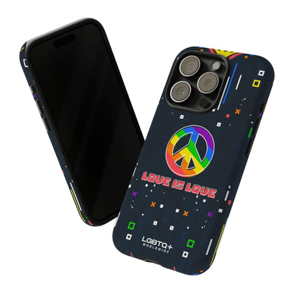 LGBTQWorldwide - ,,PEACE" Doppelgehäuse Handyhülle Accessories, Glossy, iPhone Cases, Matte, Phone accessory, Phone Cases, Samsung Cases, Thermo, Valentine's Day Picks lgbtq Bekleidung Accessoires unisex Zubehör