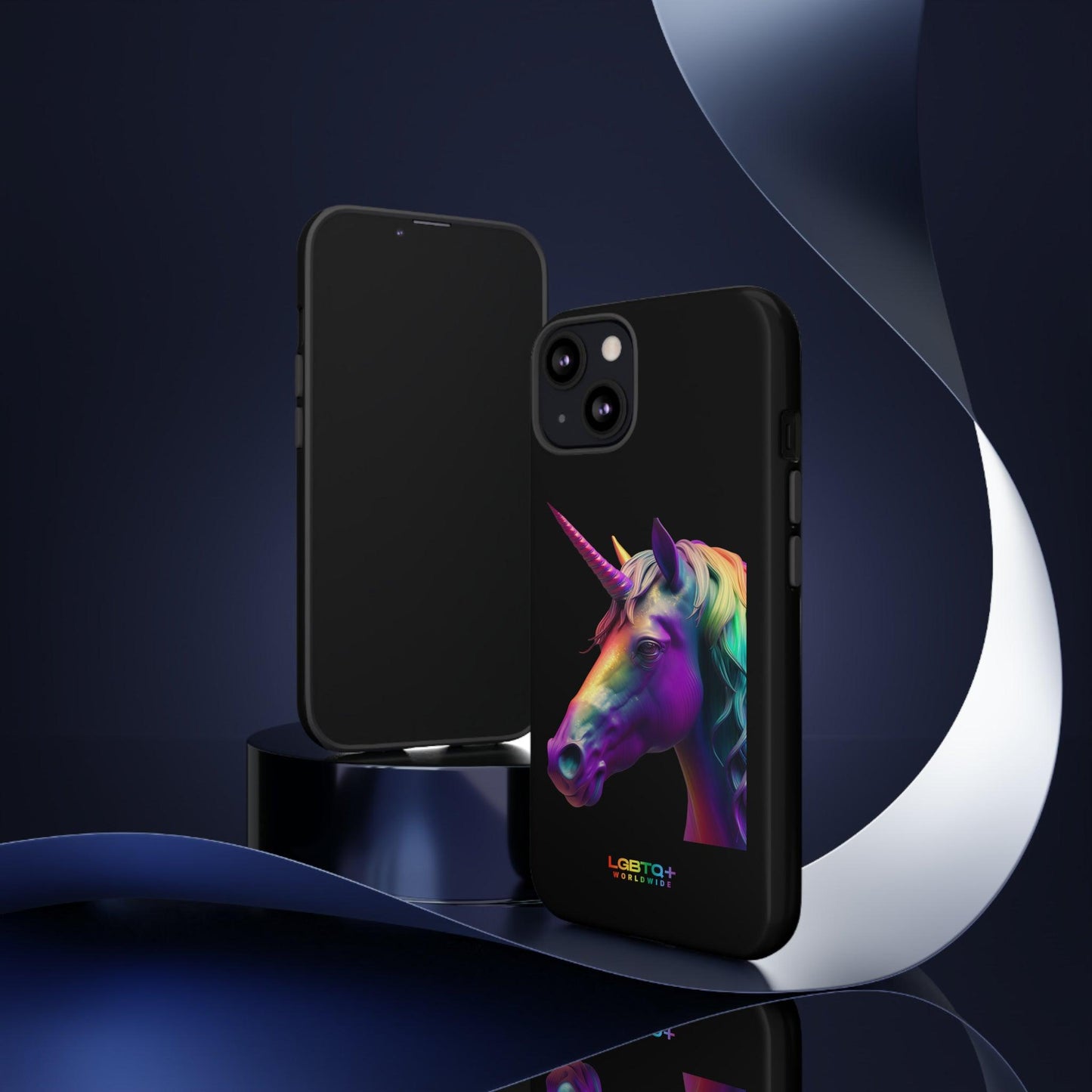 LGBTQWorldwide - ,,REGENBOGEN EINHORN" Doppelgehäuse Handyhülle Accessories, Glossy, iPhone Cases, Matte, Phone accessory, Phone Cases, Samsung Cases, tough, Valentine's Day Picks lgbtq Bekleidung Accessoires unisex Zubehör