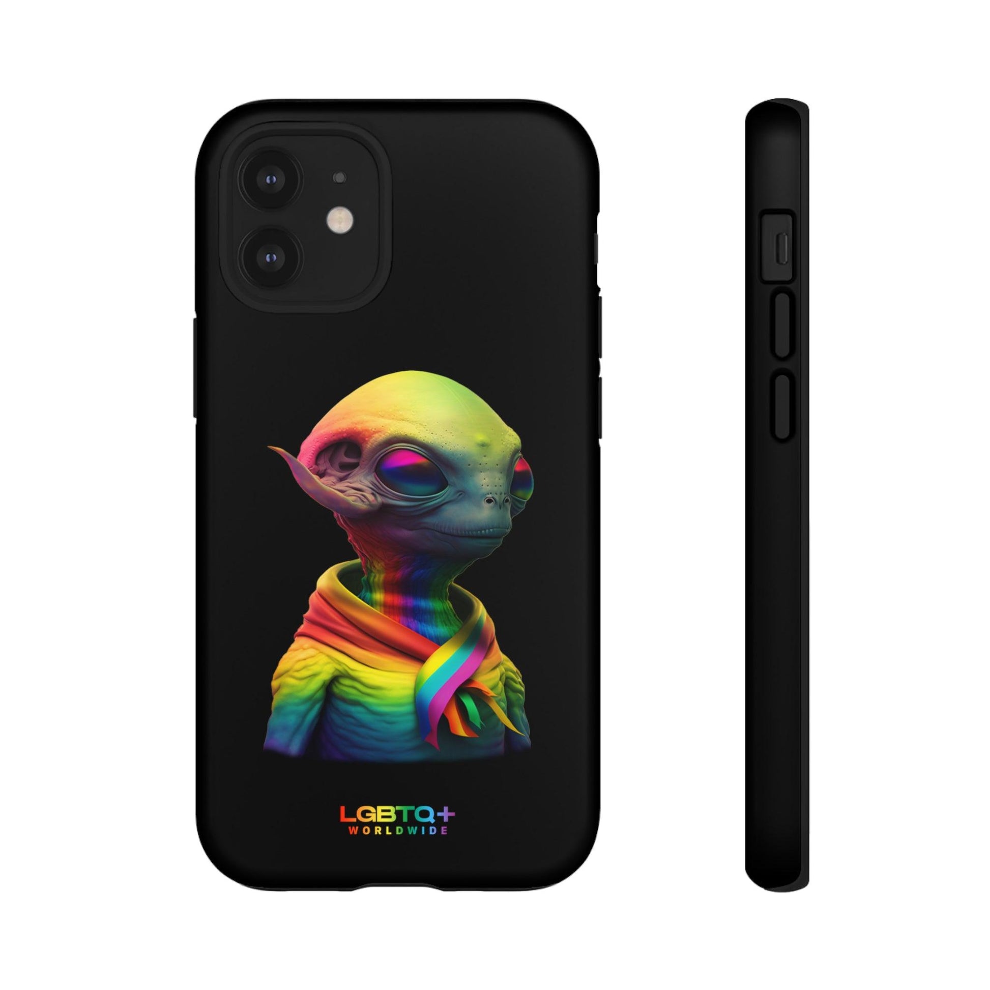 LGBTQWorldwide - ,,ALIEN" Doppelgehäuse Handyhülle Accessories, Glossy, iPhone Cases, Matte, Phone accessory, Phone Cases, Samsung Cases, tough, Valentine's Day Picks lgbtq Bekleidung Accessoires unisex Zubehör