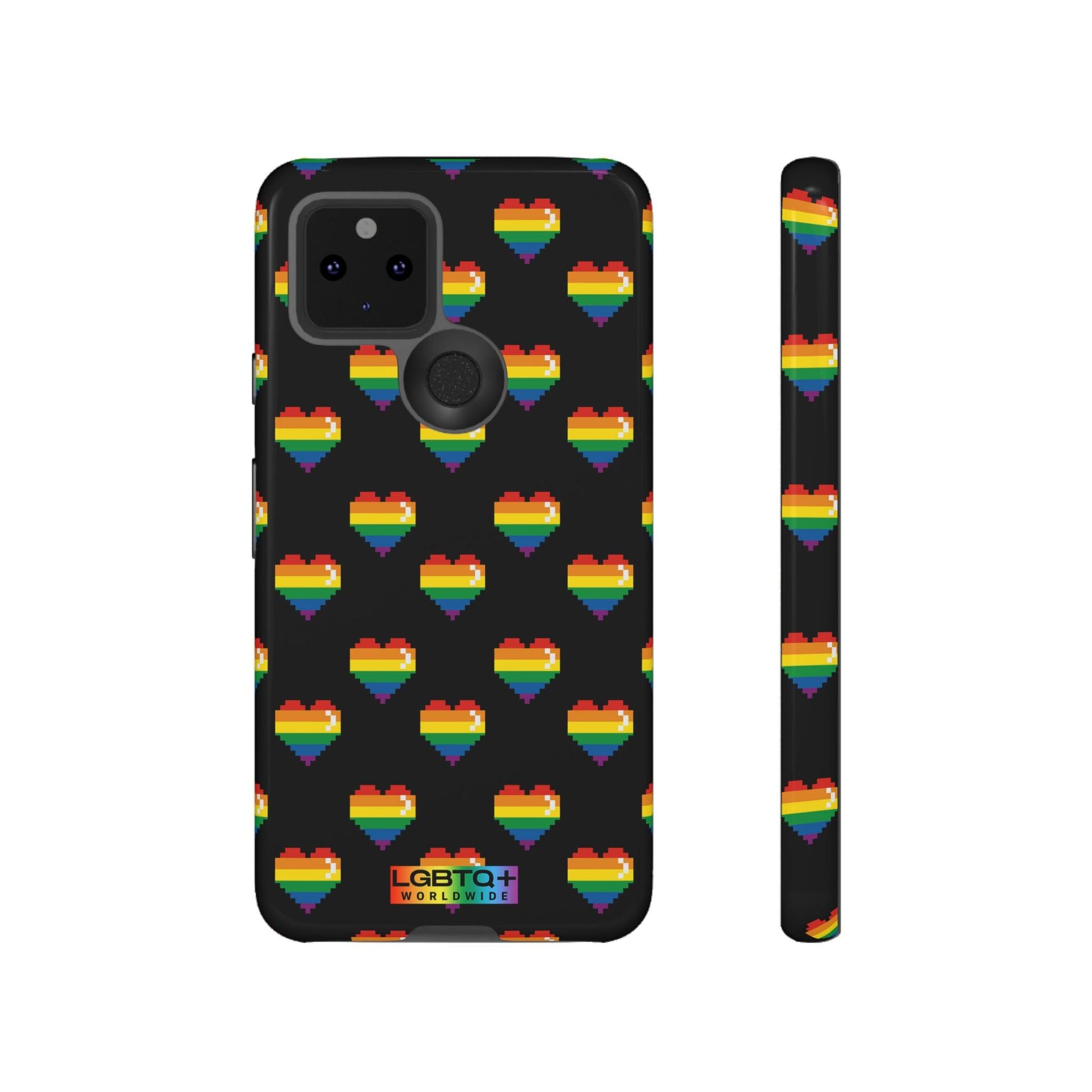 LGBTQWorldwide - ,,COMIC HERZEN" Doppelgehäuse Handyhülle Accessories, Glossy, iPhone Cases, Matte, Phone accessory, Phone Cases, Samsung Cases, Thermo, Valentine's Day Picks lgbtq Bekleidung Accessoires unisex Zubehör