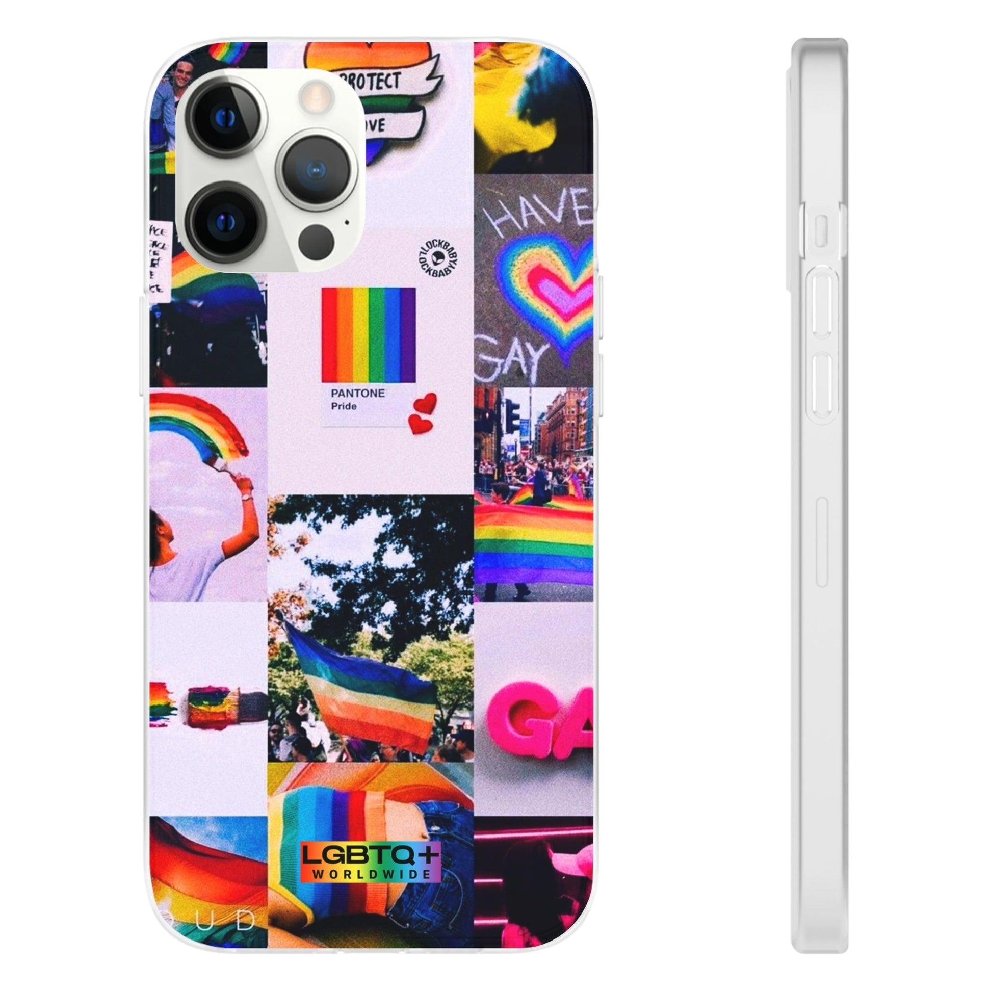 LGBTQWorldwide - ,,REGENBOGEN" Flexible Handyhülle Accessories, Case, iPhone, iPhone Cases, Phone accessory, Phone Cases, Samsung Cases, silikon, Valentine's Day promotion lgbtq Bekleidung Accessoires unisex Zubehör